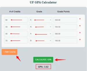 How to Use UF GPA Calculator