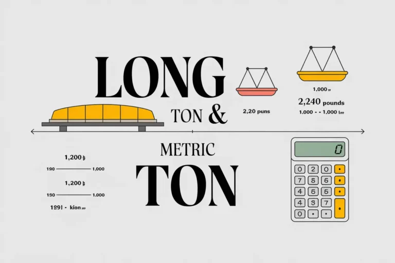 Long Ton to Metric Ton